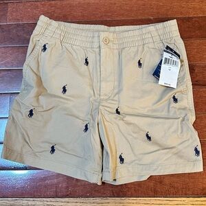 Polo by Ralph Lauren Beige Shorts with Blue Label